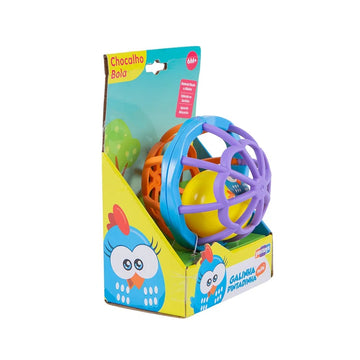Chocalho Bola da Galinha Galinha Pintadinha Colorido 0 -2 anos