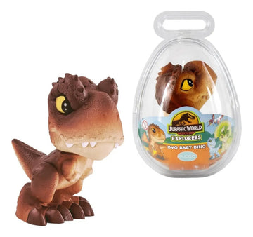 Mini T Rex Marrom No Ovo Baby Dinos 2 - 4 anos
