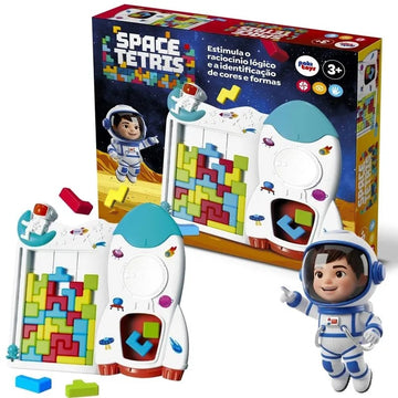 Jogo Space Tetris Brinquedo De Encaixar 4 - 6 anos