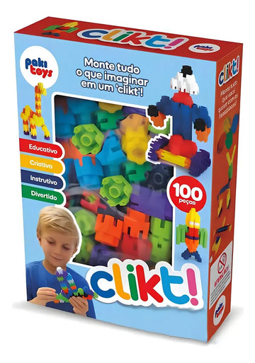 Clikt 100 Peças Brinquedos 4 - 6 anos