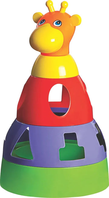 Cubo Girafa Didático Brinquedo Educativo Formas Encaixe 0 - 2 anos