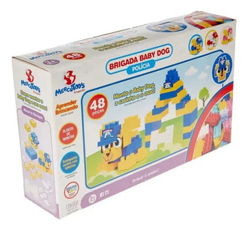 Blocos De Montar Brigada Baby Dog 48 Pçs 4 - 6 anos
