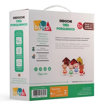 Dedoches Três Porquinhos - Babebi 2 - 4 anos