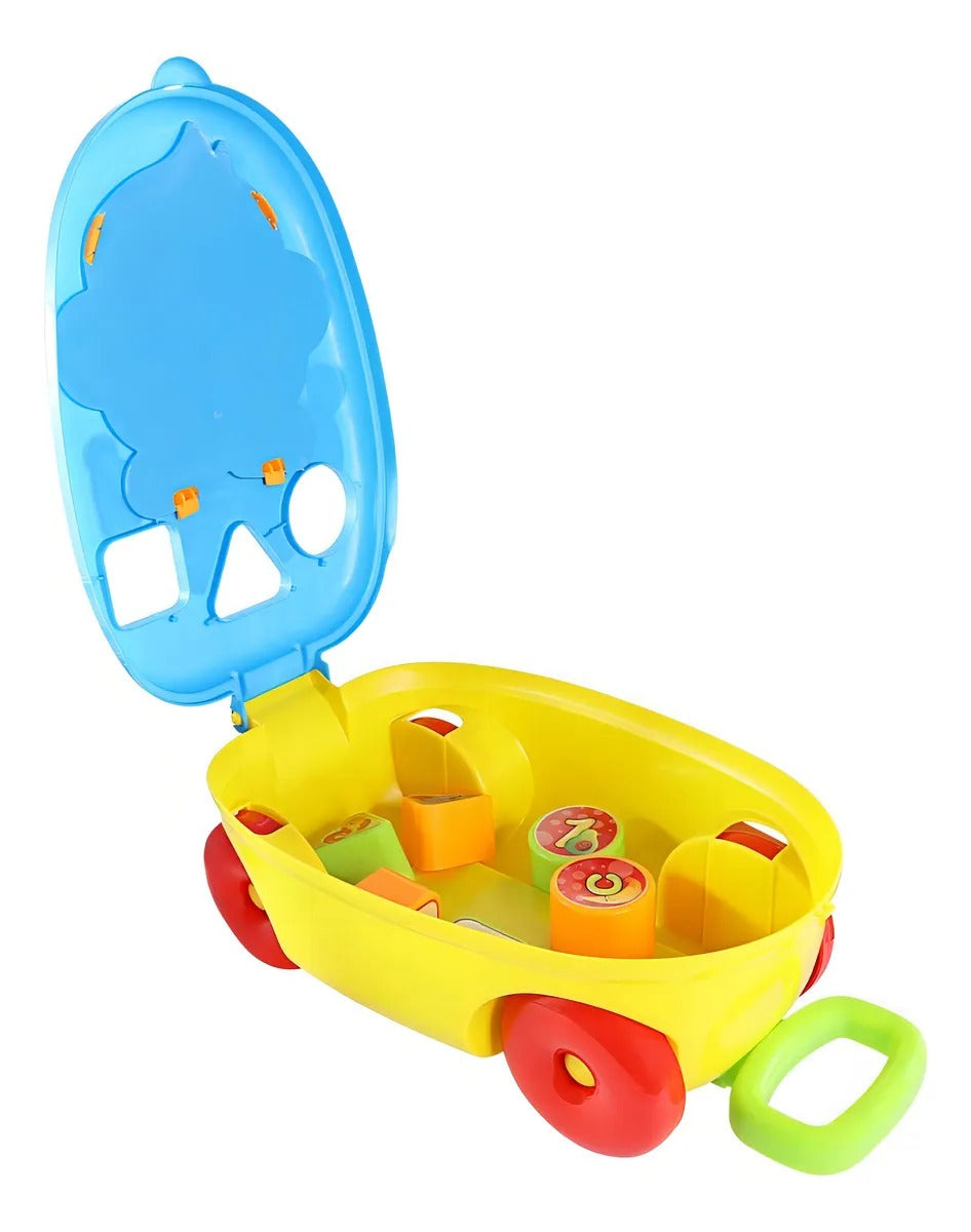 Bau Didático Infantil JP Brink Carrinho Encaixável 0 - 2 anos