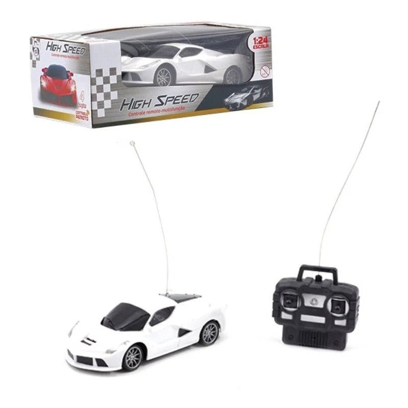 High Speed Carrinho de Controle Remoto 4 Funções com Luz 4 - 6 anos