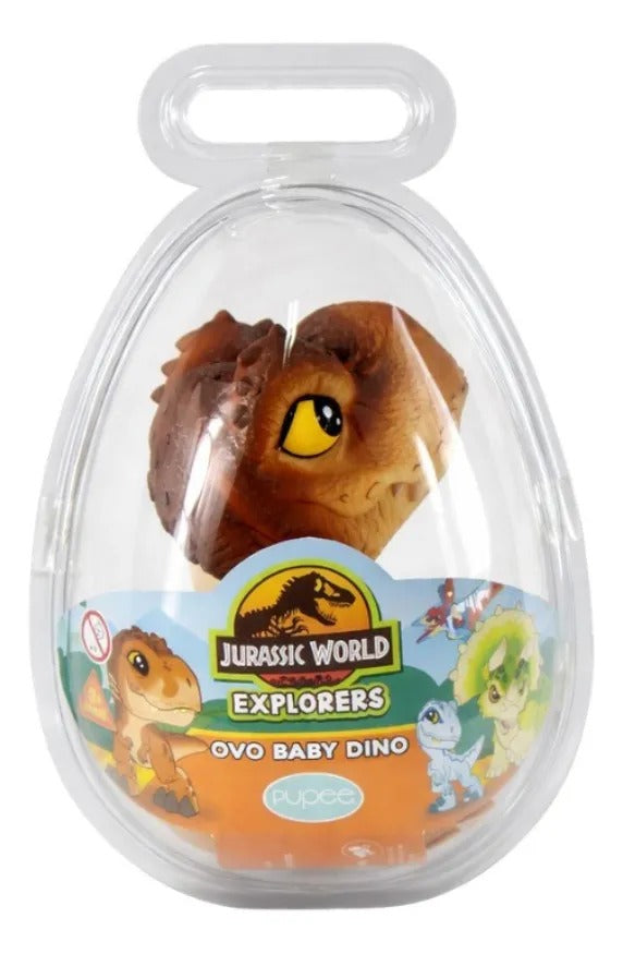 Mini T Rex Marrom No Ovo Baby Dinos 2 - 4 anos