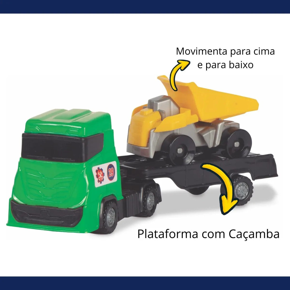 Caminhão Super Frotinha Plataforma Construções 4 - 6 anos