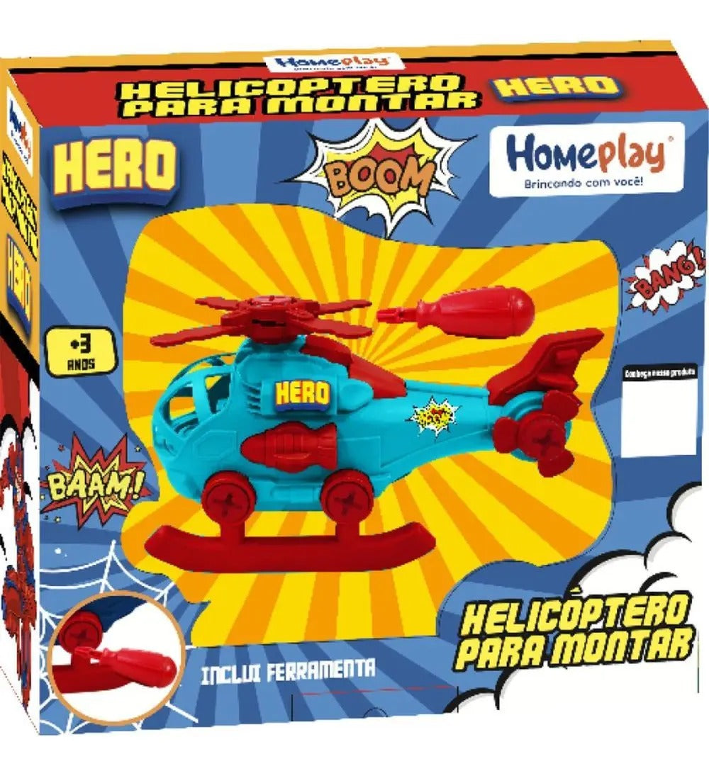 Helicóptero Monta e Desmonta 4 - 6 anos