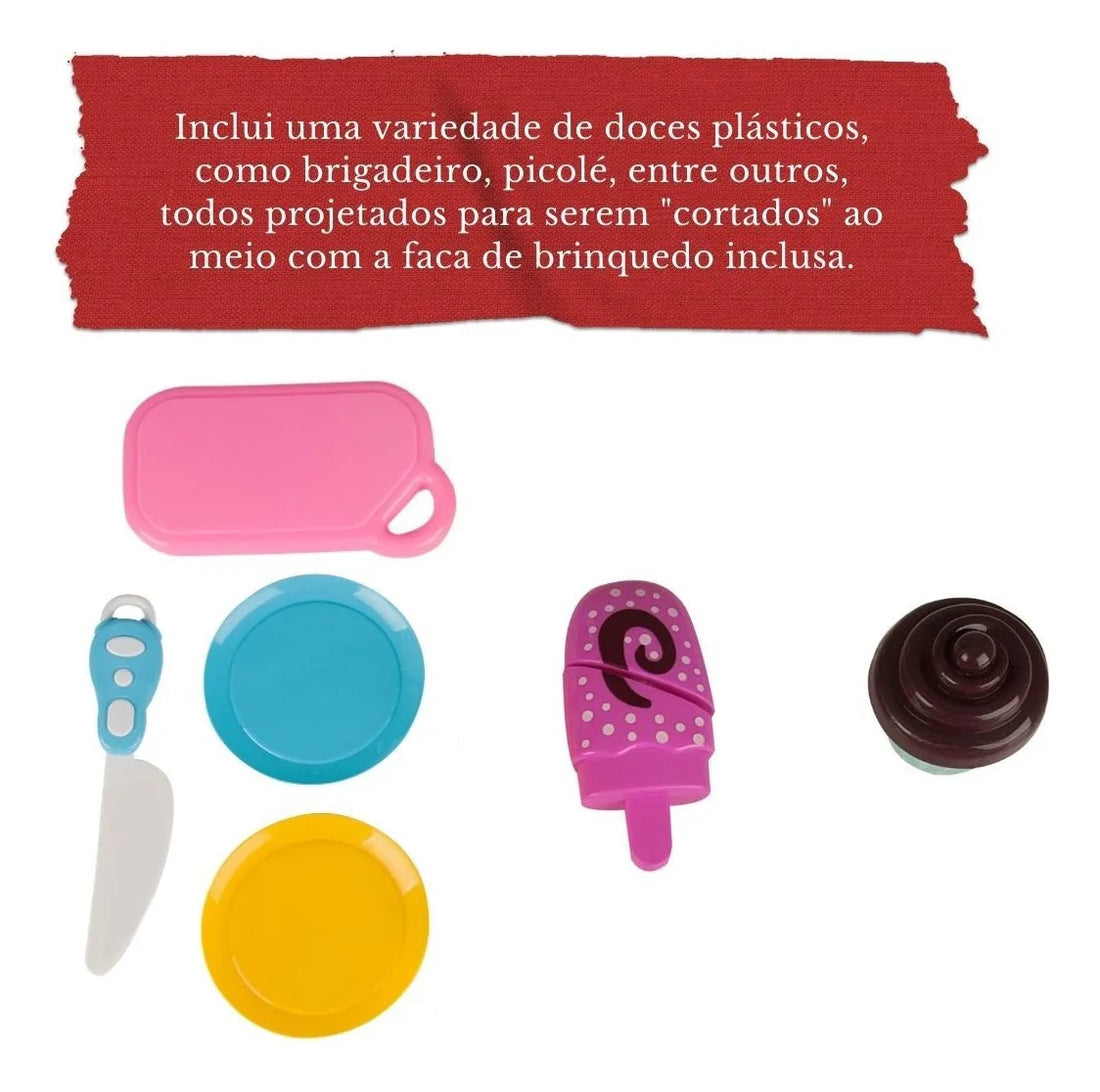Kit Doces P/ Cortar Tá Na Mesa Rec Rec C/ 15 peças 0 - 2 anos