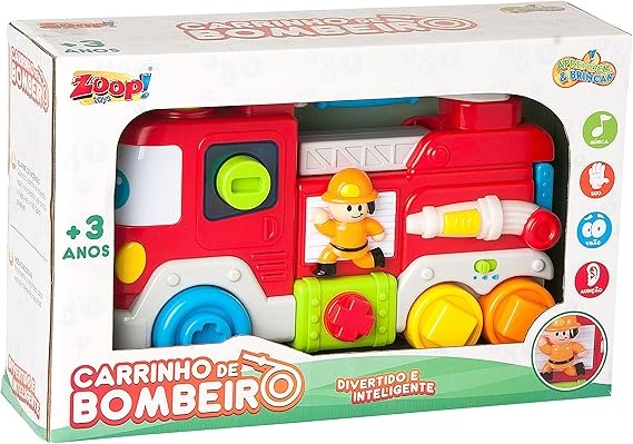 Carrinho de Bombeiro Multicolor 2 - 4 anos