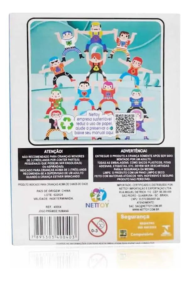 Jogo De Desafio Pirâmide Humana 6 - 8 anos