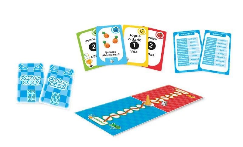 Jogo tabuleiro brinquedo Cabo de Guerra 4 - 6 anos