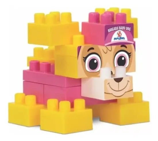 Blocos De Montar Brigada Baby Dog 48 Pçs 4 - 6 anos